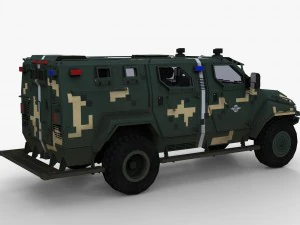 kraz spartan low poly 3D Model