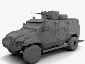 kraz spartan low poly 3D 模型