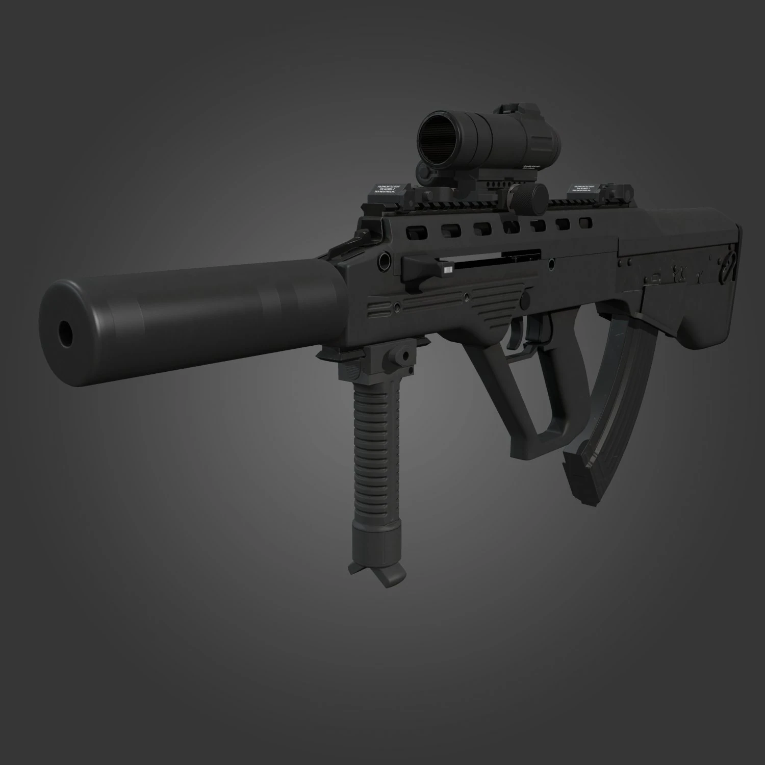 bullpup maliuk kid 3D Model .c4d .max .obj .3ds .fbx .stl .blend 