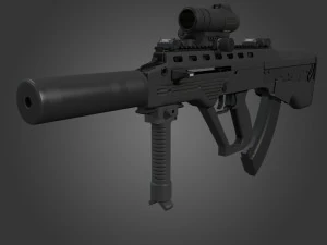 ragazzo bullpup maliuk Modello 3D