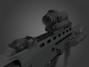 bullpup maliuk kid Modelo 3D