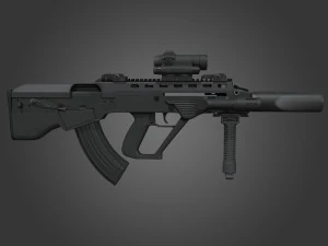 bullpup maliuk kid 3D Model