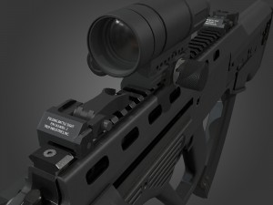 bullpup maliuk kid Modelo 3D
