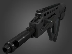 bullpup maliuk kid 3D Model