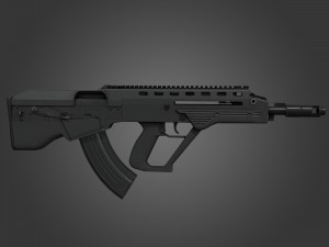 bullpup maliuk kid Modelo 3D