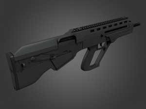bullpup maliuk kid Modelo 3D