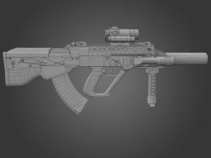 bullpup maliuk kid 3D Model