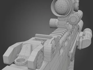 bullpup maliuk kid 3D Model