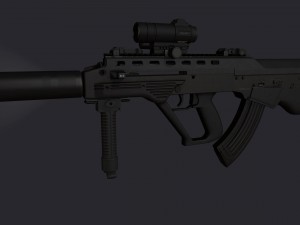 bullpup maliuk kid Modelo 3D