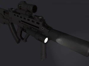 bullpup maliuk kid 3D Model