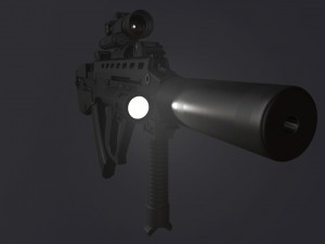 bullpup maliuk kid Modelo 3D