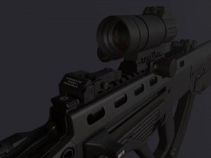 bullpup maliuk kid Modelo 3D