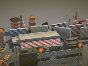 road props 3D मॉडल