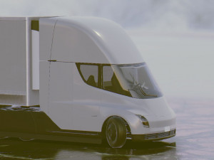 tesla semi 3D Model