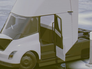 tesla semi 3D Model