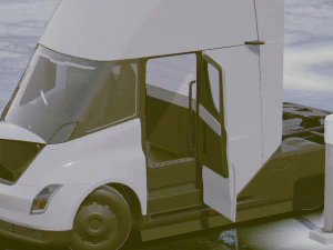 tesla semi 3D Model