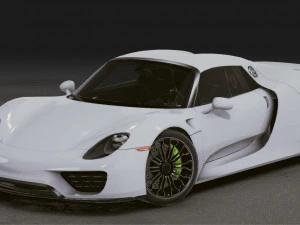 Gerçekçi Mobil Araba 01 3D Model