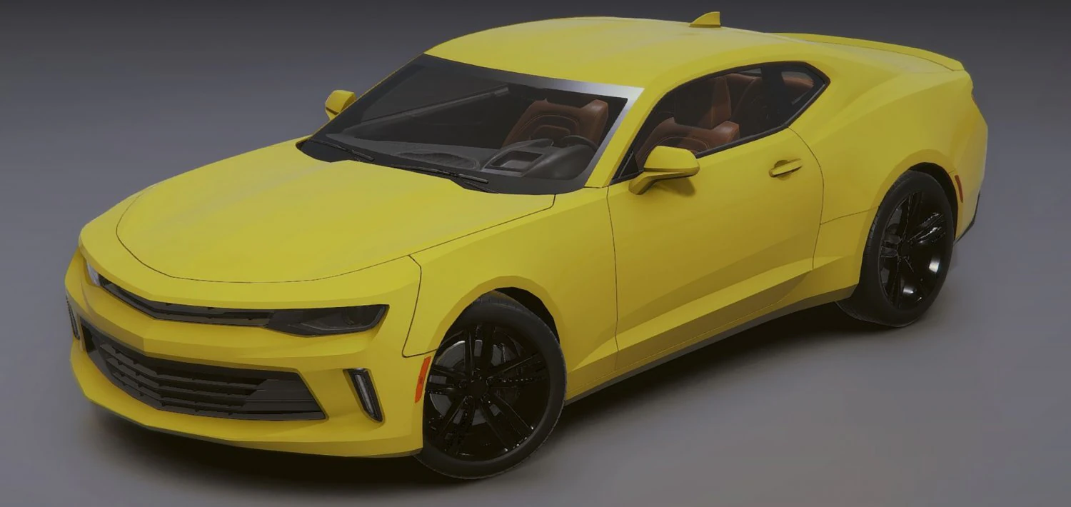 Realistic Mobile Car 02 3D Model .c4d .max .obj .3ds .fbx .stl .blend 