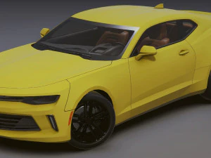 Gerçekçi Mobil Araba 02 3D Model