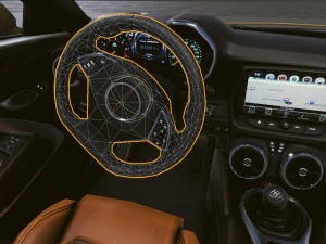 Realistic Mobile Car 02 3D Model