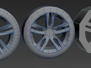 Realistic Mobile Car 02 3D Model