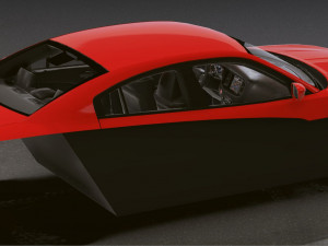 Realistic Mobile Car Demo 3D Model