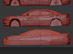 Realistic Mobile Car Demo 3D Model