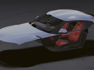Realistic Mobile Car 13 3D Model