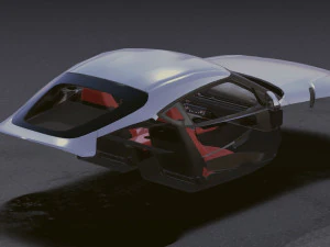 Realistic Mobile Car 13 3D Model