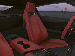 Realistic Mobile Car 13 3D Model