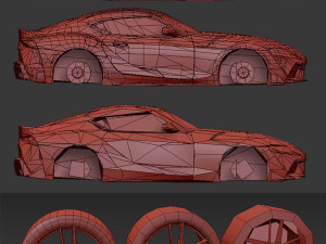 Realistic Mobile Car 13 3D मॉडल