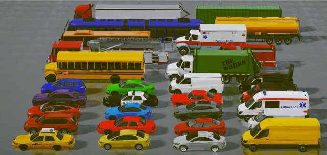 URBAN TRAFFIC Unity 3D-Modell .c4d .max .obj .3ds .fbx .stl .blend 