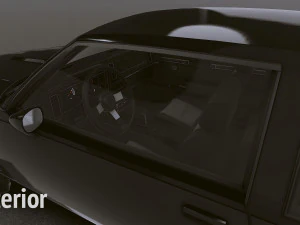 Realistic Mobile Car 22 3D Model