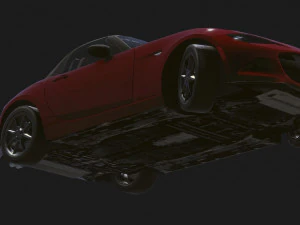 Realistic Mobile Car 03 3D Model