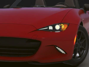 Realistic Mobile Car 03 3D Model