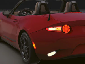 Realistic Mobile Car 03 3D Model