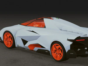 Realistic Mobile Car 04 3D Model