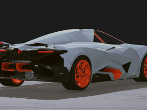 Realistic Mobile Car 04 3D Model