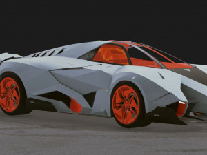 Realistic Mobile Car 04 3D Model