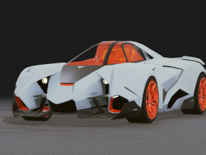 Realistic Mobile Car 04 3D Model