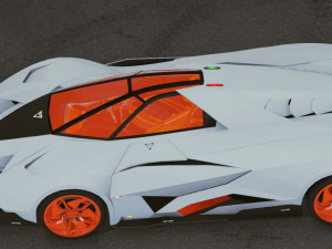 Realistic Mobile Car 04 3D Model