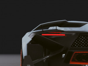 Realistic Mobile Car 04 3D Model