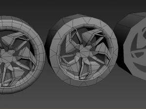 Realistic Mobile Car 04 3D Model