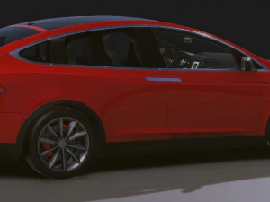 Realistic Mobile Car 05 3D Model