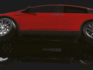 Realistic Mobile Car 05 3D Model