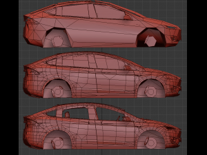 Realistic Mobile Car 05 Modelo 3D