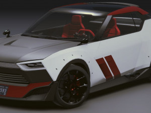 Realistic Mobile Car 06 3D-Modell