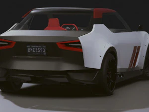 Realistic Mobile Car 06 3D Model