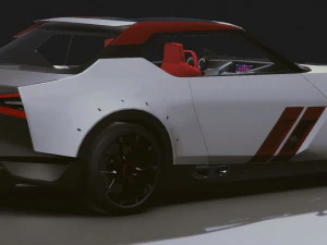 Realistic Mobile Car 06 3D Model