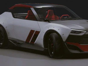 Realistic Mobile Car 06 3D Model